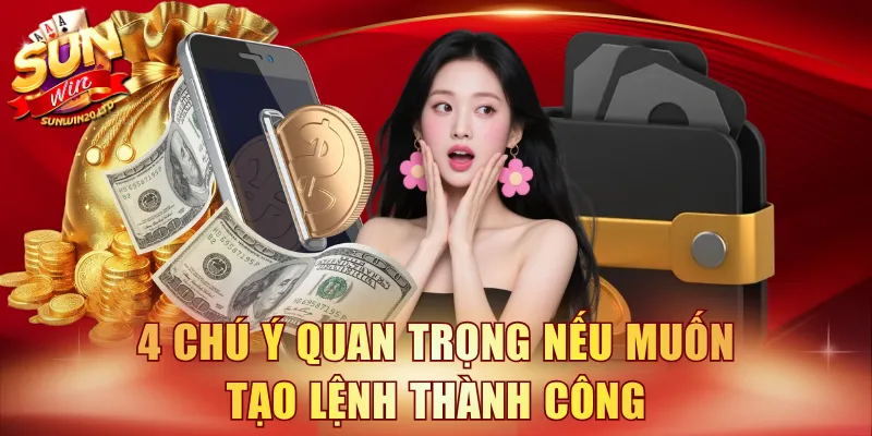4 chú ý quan trọng nếu muốn tạo lệnh thành công