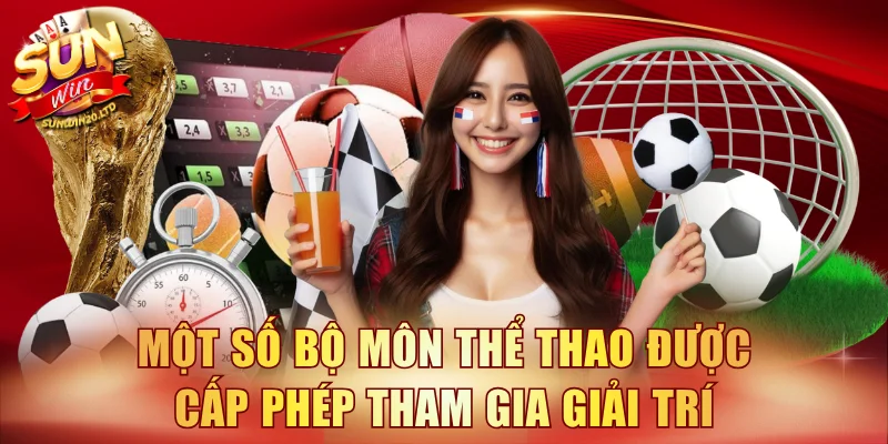 Một số bộ môn thể thao được cấp phép tham gia giải trí