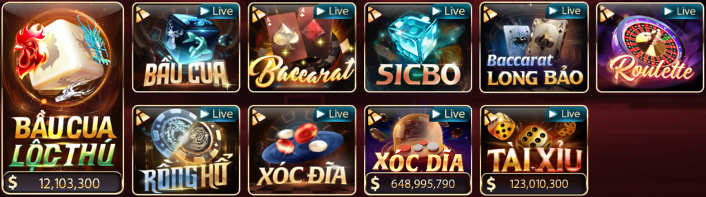 CÁC GAME CASINO ONLINE SUNWIN