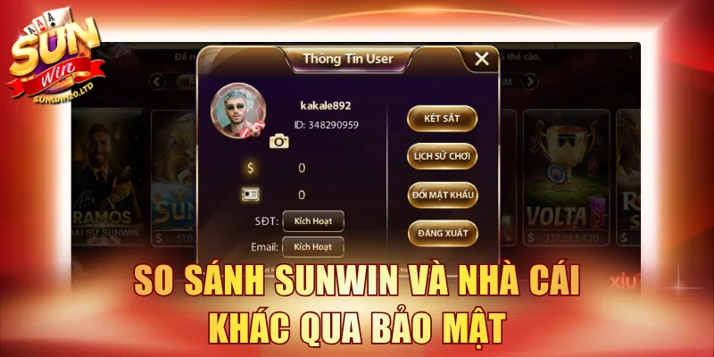 So sánh SUNWIN và nhà cái khác qua bảo mật