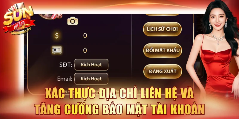 Xác thực địa chỉ liên hệ và tăng cường bảo mật tài khoản